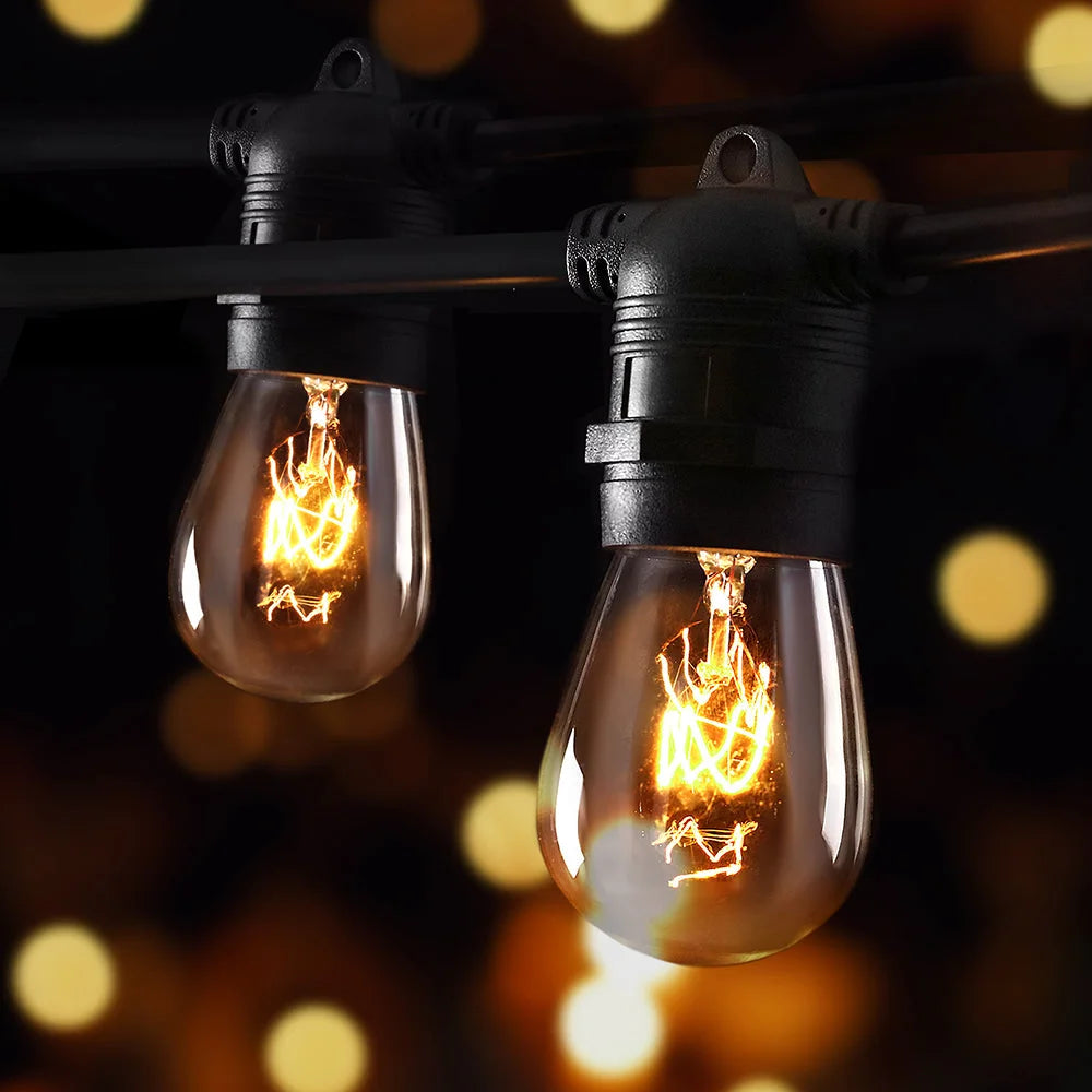 Festoon String Lights 65m Christmas Bulbs Party Wedding