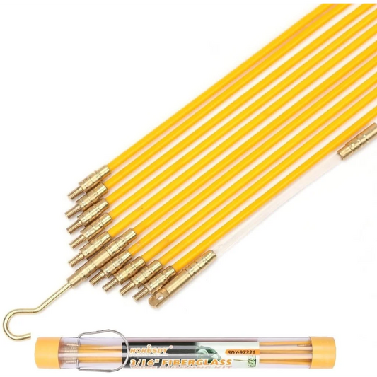 Fibreglass Push Pull Rods 3.3m x 4mm Electricians Cable