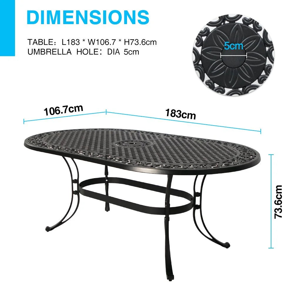 Fiji Oval Dining Table - Furniture
