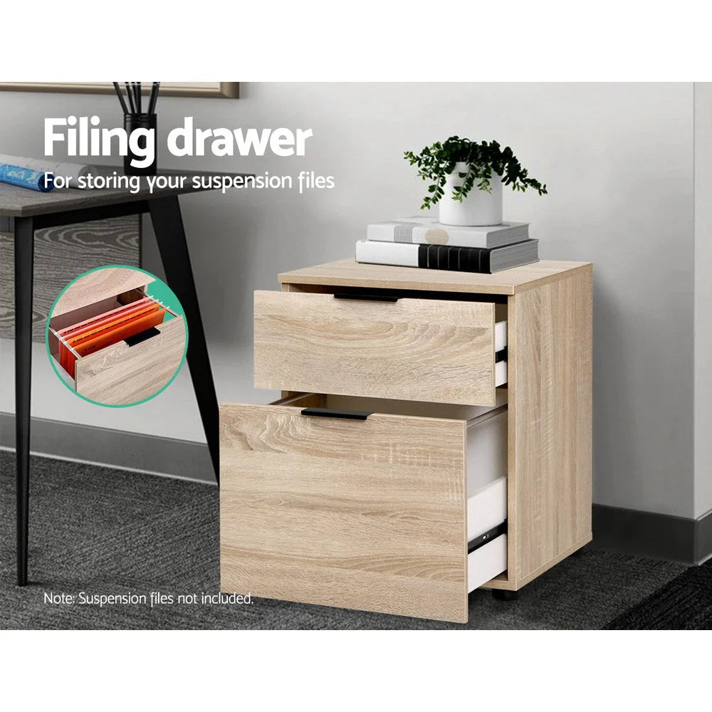 Filing Cabinet 2 Drawer Office Shelves Storage Drawers