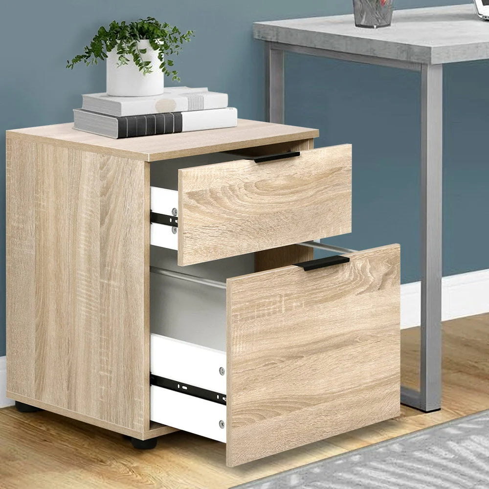 Filing Cabinet 2 Drawer Office Shelves Storage Drawers