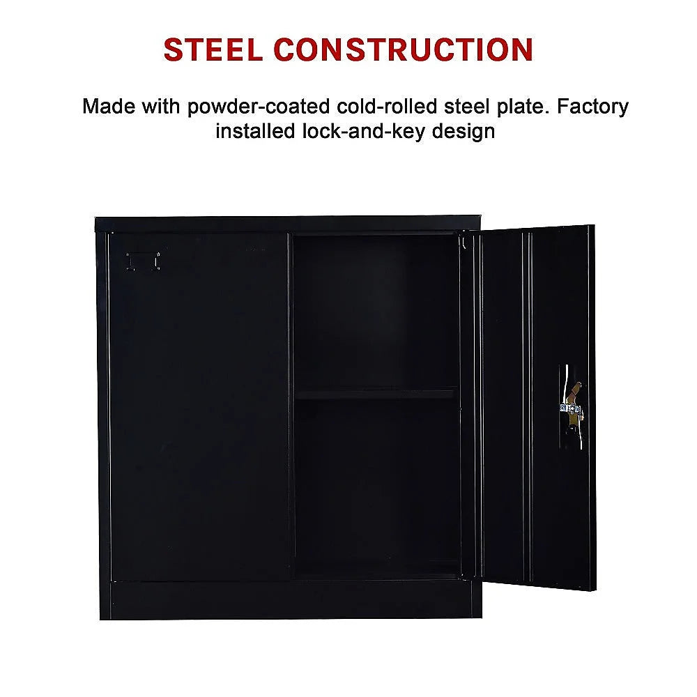 Filing Storage Locker Cabinet Safe Two-Door Shelf Office