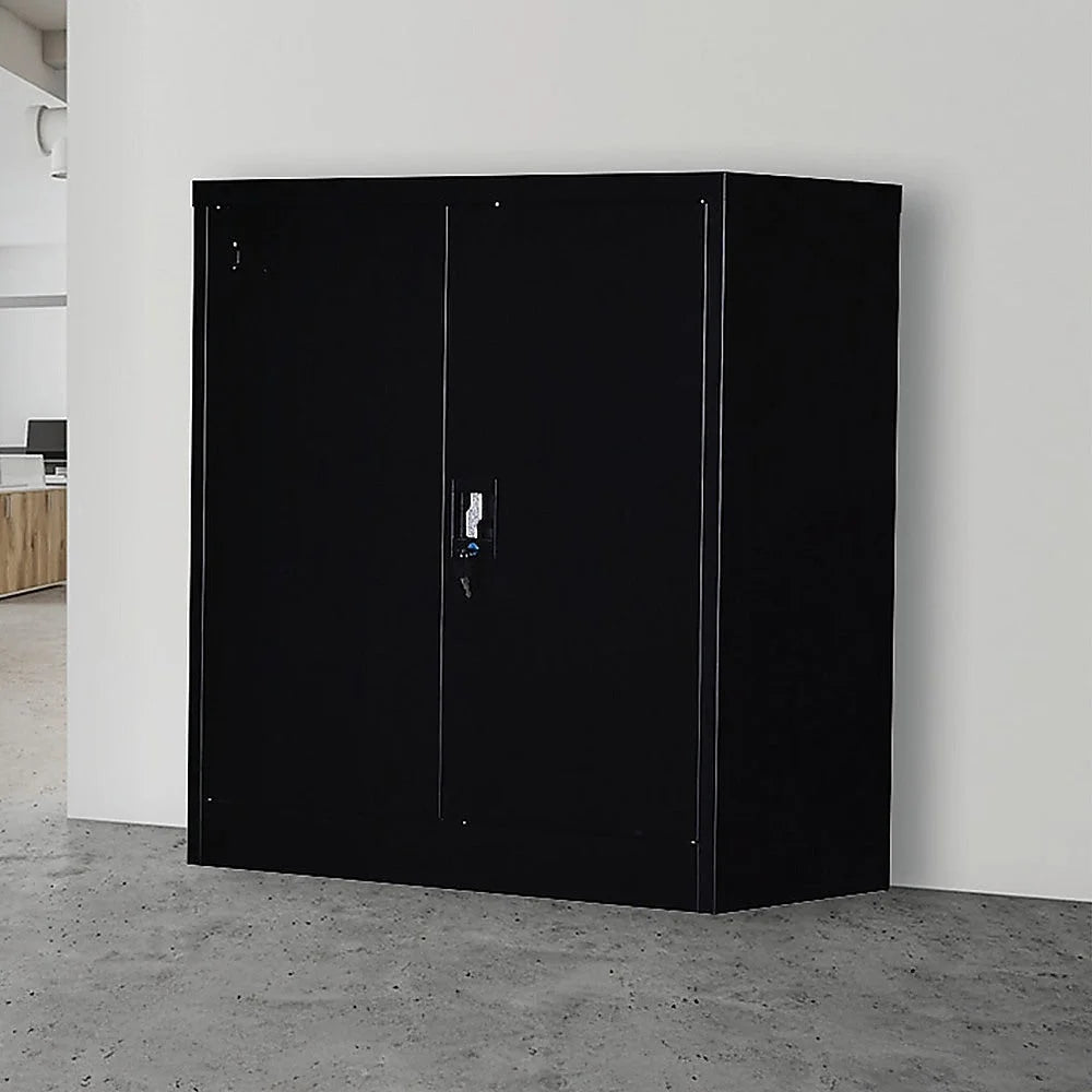 Filing Storage Locker Cabinet Safe Two-Door Shelf Office