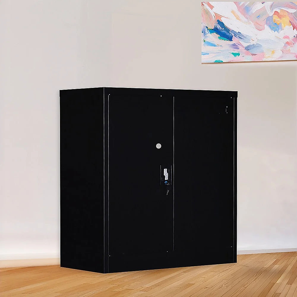 Filing Storage Locker Cabinet Safe Two-Door Shelf Office