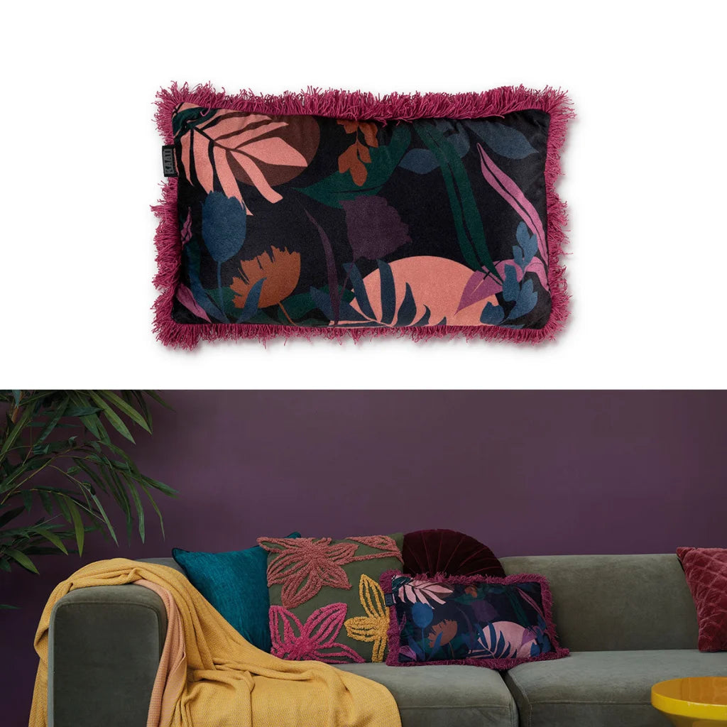 Filled Oblong Cushion Bedding House Fleura - Multi - Home &