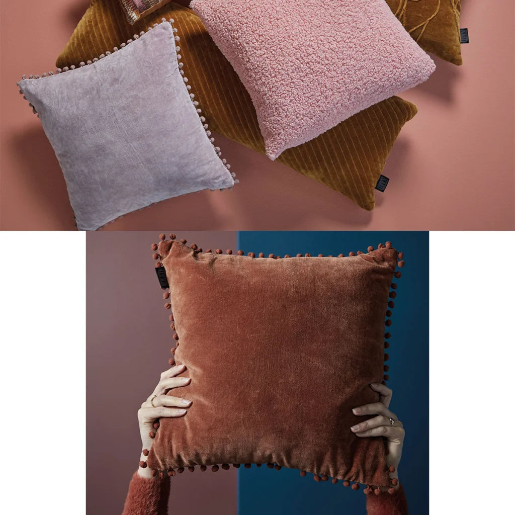 Filled Square Cushion Bedding House Svenja - Mauve - Home &
