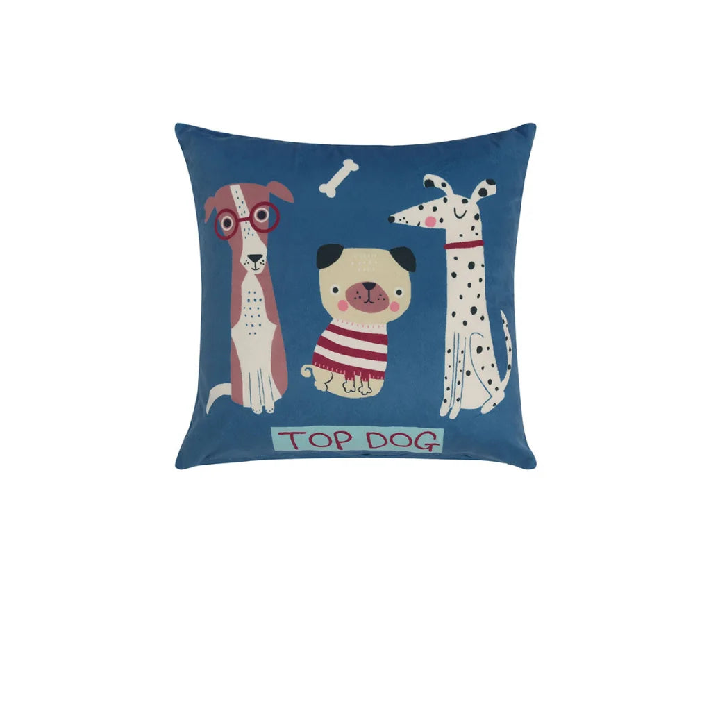 Filled Square Cushion Happy Kids Puppy Club - Home & Garden