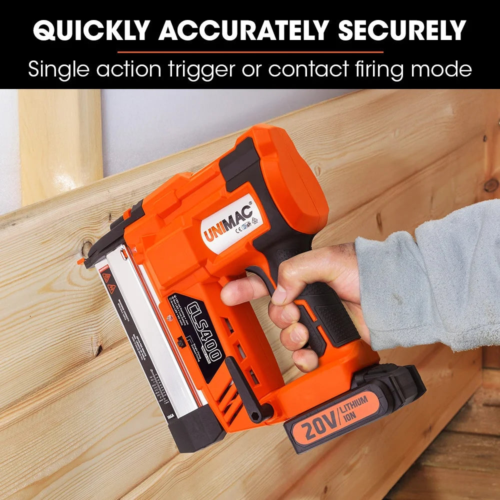 Finish Nailer UNIMAC 20V Lithium 16ga Brad Cordless Nail Gun