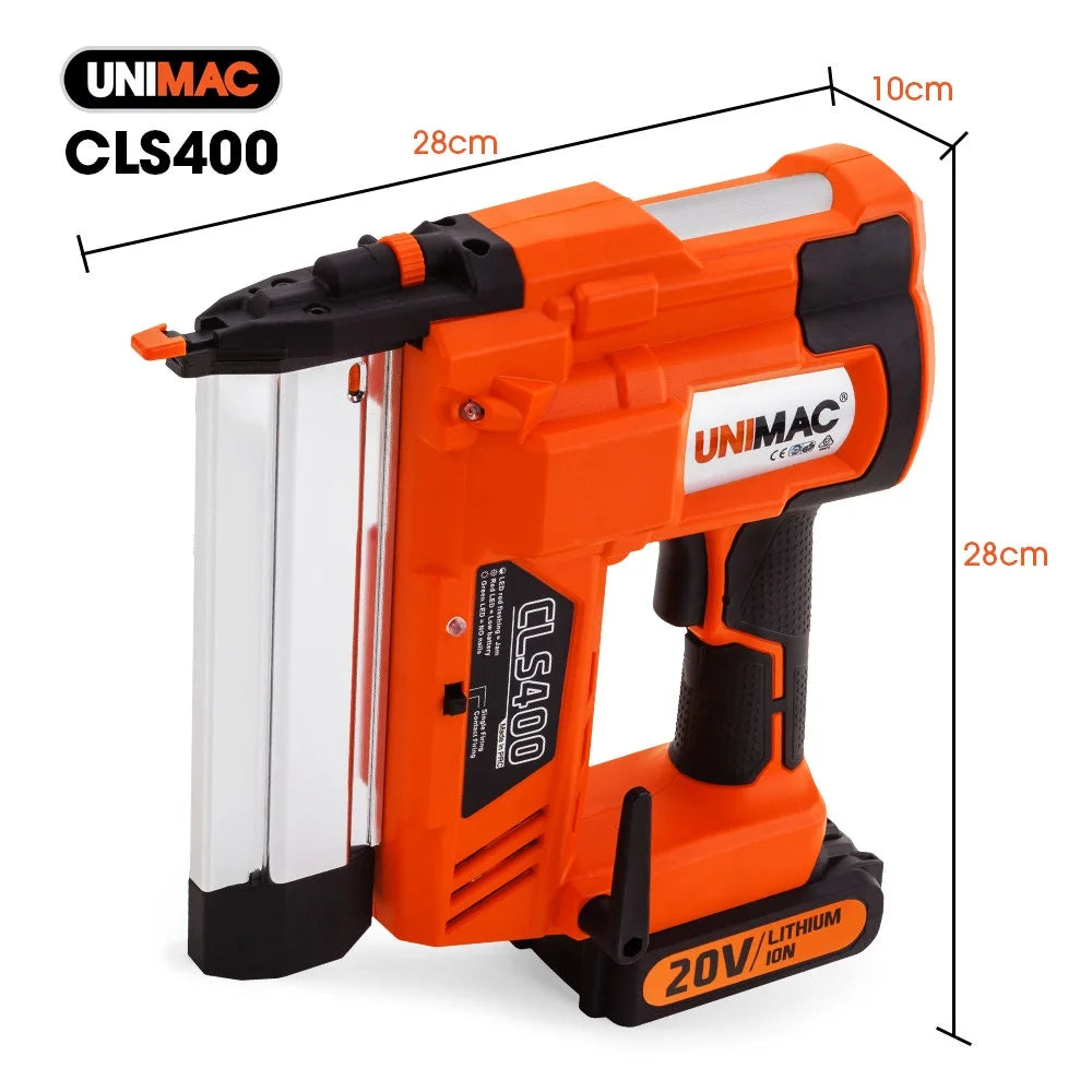 Finish Nailer UNIMAC 20V Lithium 16ga Brad Cordless Nail Gun
