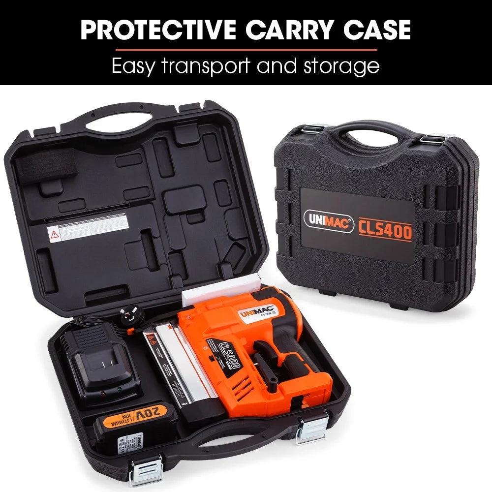 Finish Nailer UNIMAC 20V Lithium 16ga Brad Cordless Nail Gun
