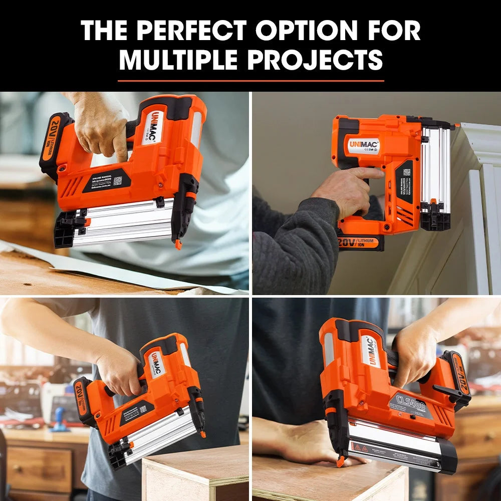 Finish Nailer UNIMAC 20V Lithium 16ga Brad Cordless Nail Gun