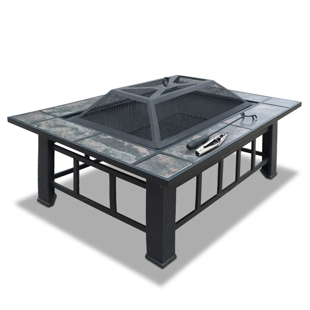 Fire Pit BBQ Grill Stove Table Ice Pits