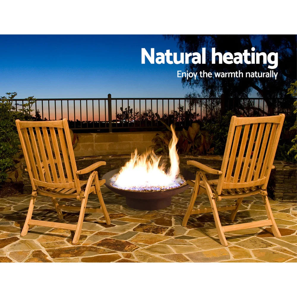 Fire Pit Charcoal Vintage Campfire Burner Rust Outdoor