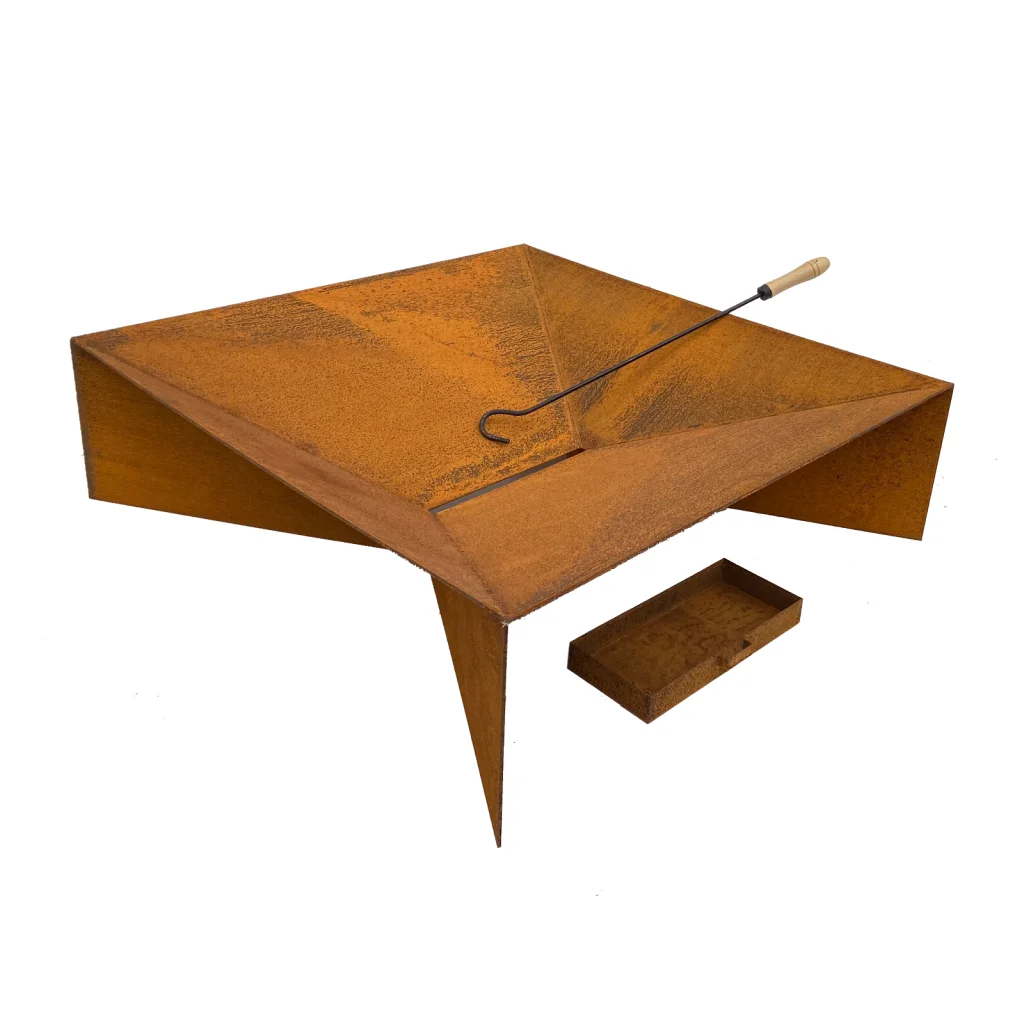 Firepit with Ash Tray 0.11’’ Mild Steel