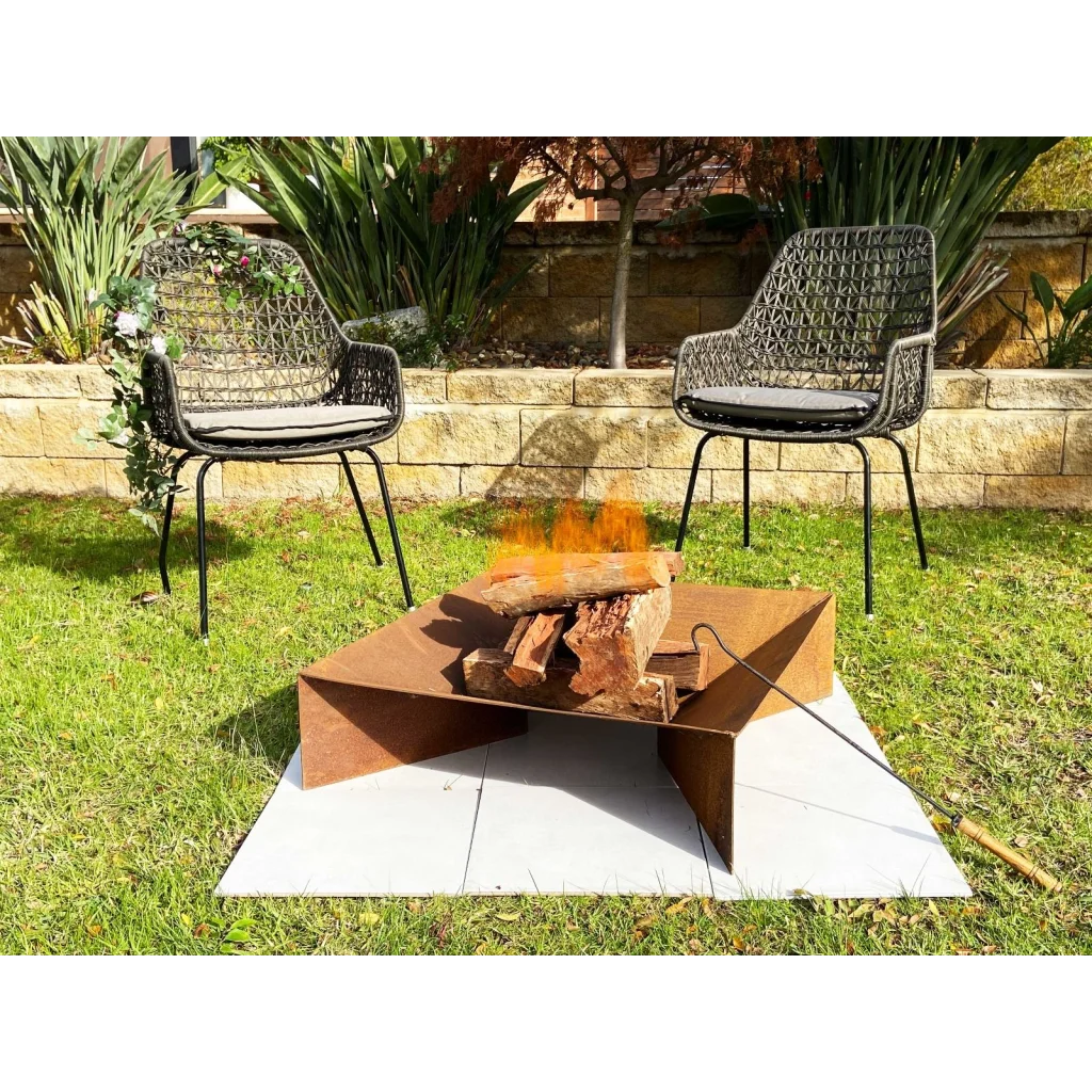 Firepit with Ash Tray 0.11’’ Mild Steel