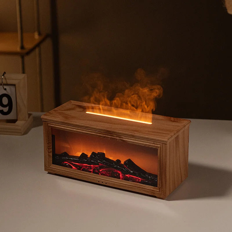 Fireplace Flame Effect Aroma Diffuser & Humidifier
