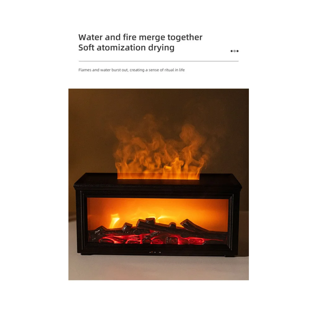Fireplace Flame Effect Aroma Diffuser & Humidifier