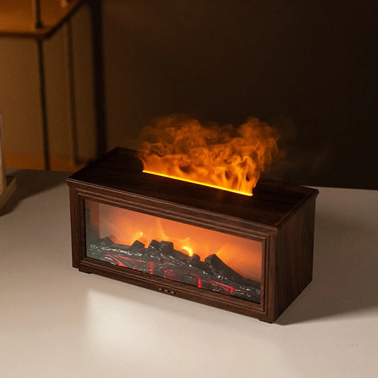 Fireplace Flame Effect Aroma Diffuser & Humidifier