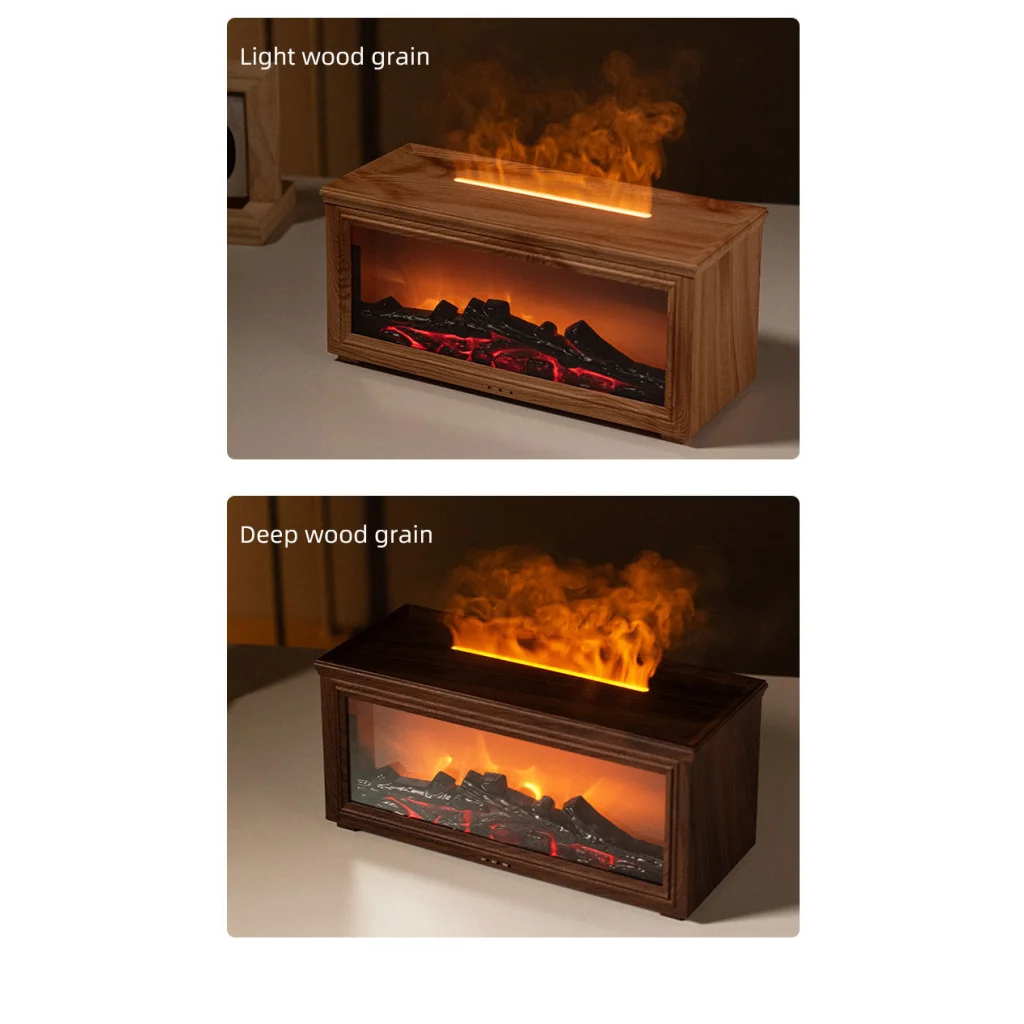 Fireplace Flame Effect Aroma Diffuser & Humidifier