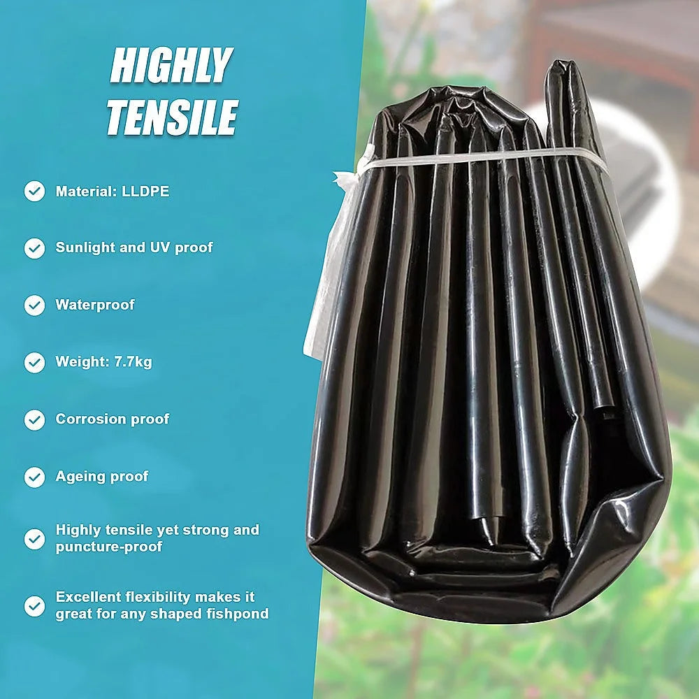 Fish Pond Liner 3 x 4.6m x 0.5mm Garden Pool Membrane