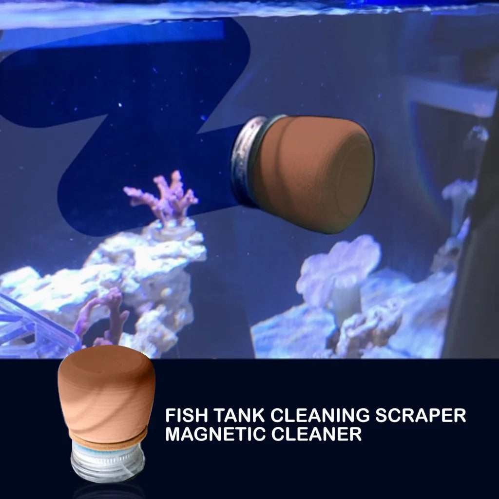 Fish Tank Corner Moss Magnet Scraper Glass Algae Cleaner