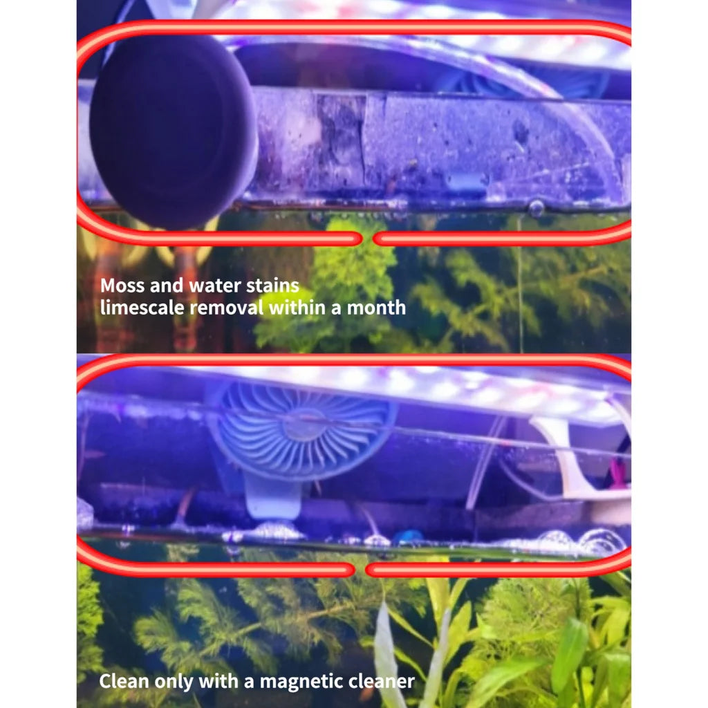 Fish Tank Corner Moss Magnet Scraper Glass Algae Cleaner