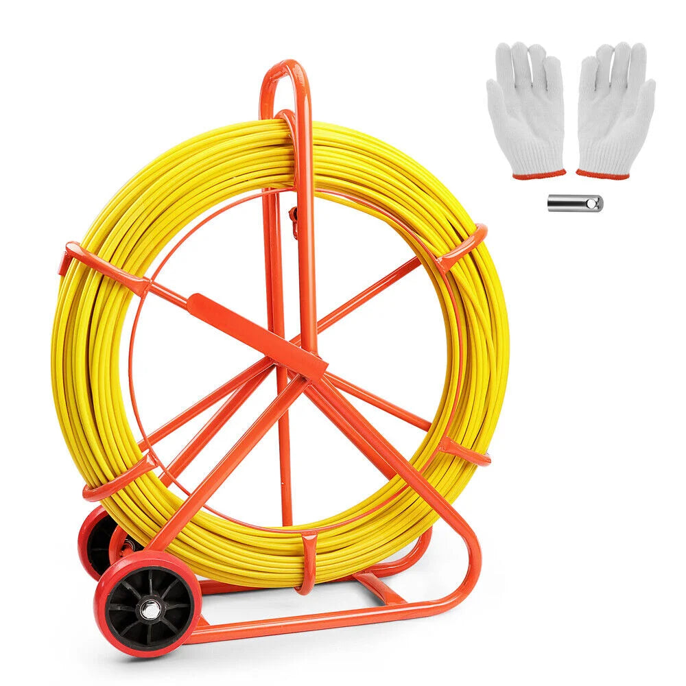 Fish Tape Puller 150M x 8MM Fiberglass Wire Cable Running