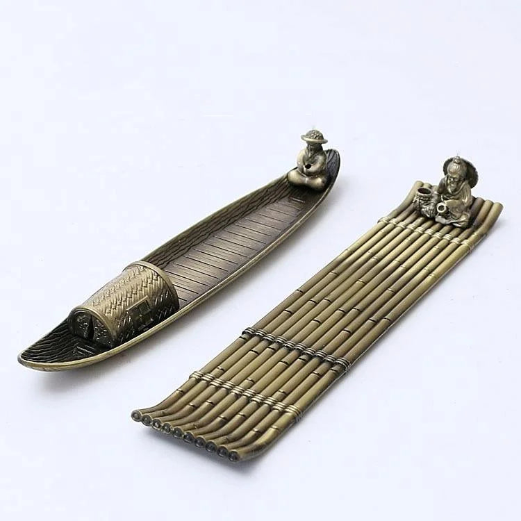 Fisherman Incense Burner with Ash Catcher and Stand