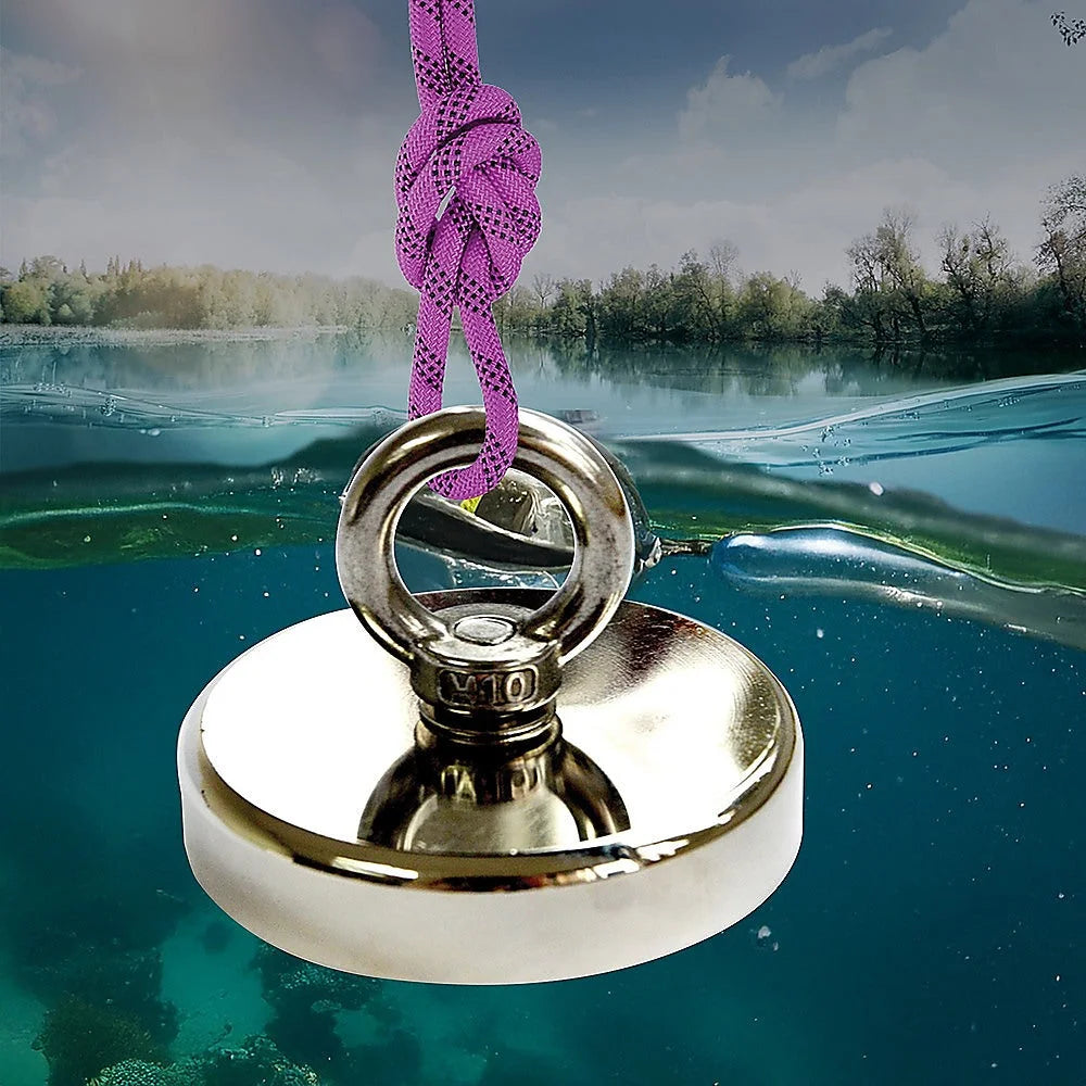Fishing Magnet Round Neodymium with Countersunk Hole &