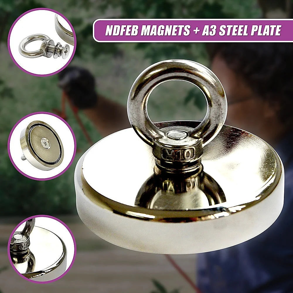 Fishing Magnet Round Neodymium with Countersunk Hole &