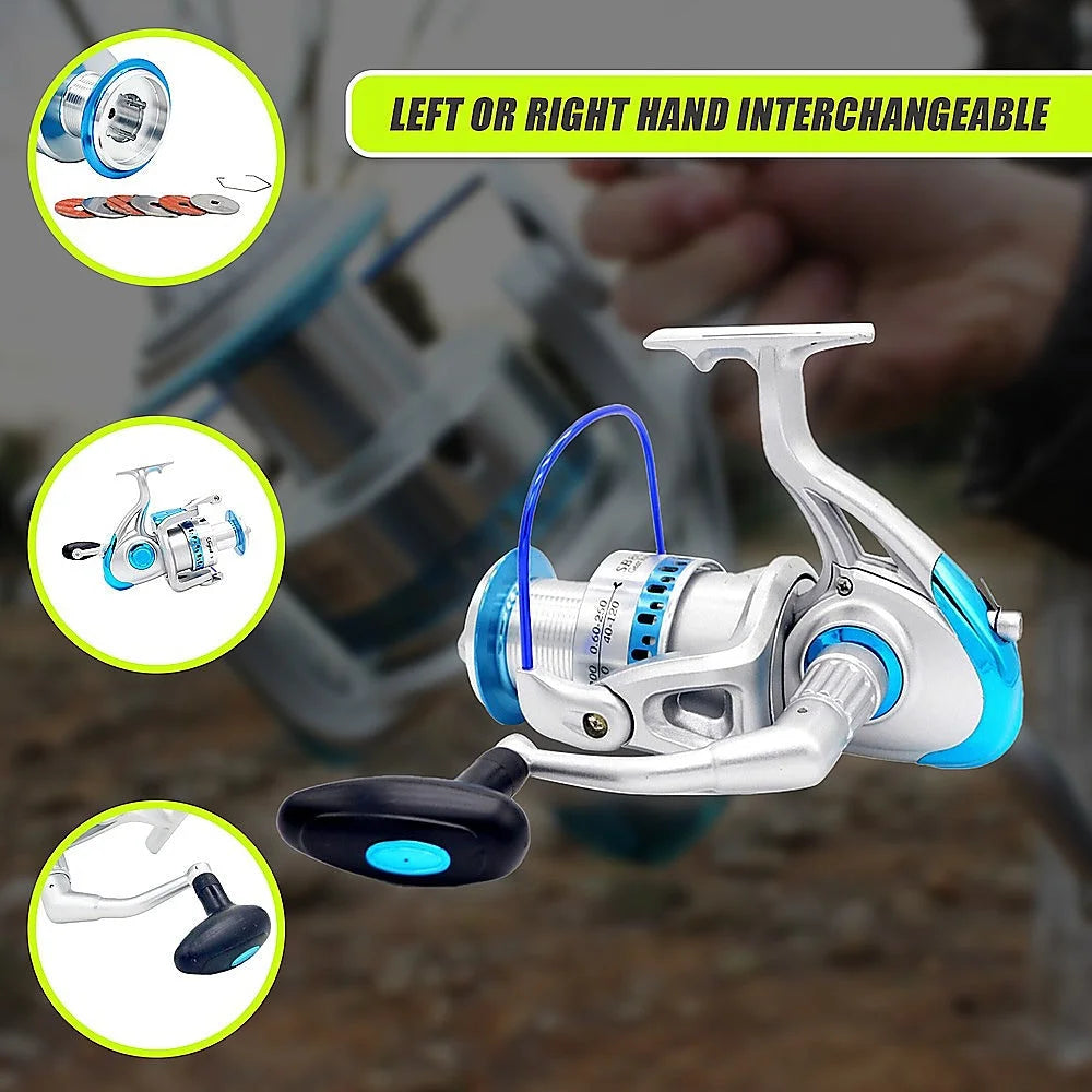 Fishing Reel High Speed Saltwater Metal Large Sea Fishing