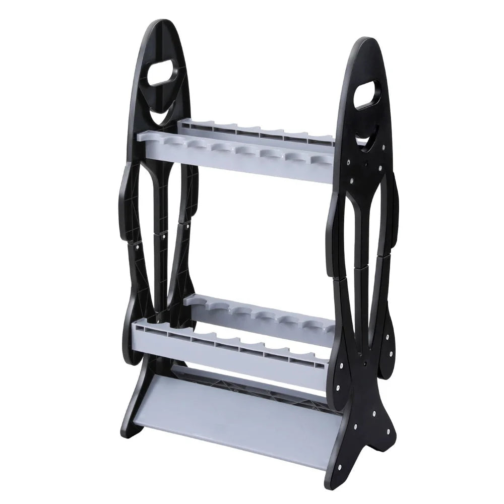 Fishing Rod Holder 16 Storage Rack Pole Stand