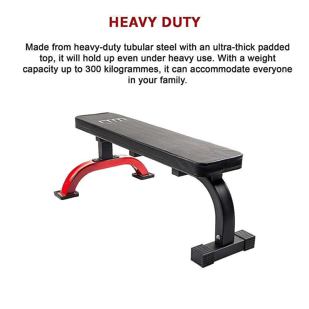 Fitness Flat Bench Weight Press Gym Home Strength Training