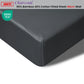Fitted Sheet King 400TC Charcoal Bamboo Cotton 40cm Wall