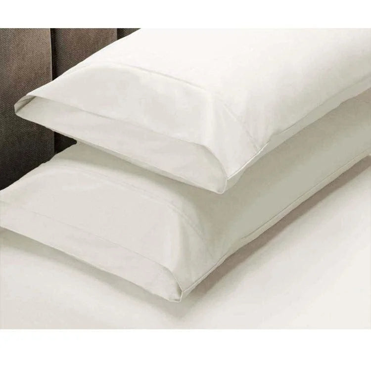 Fitted Sheet Set 225TC Cream King + 2 Pillowcases
