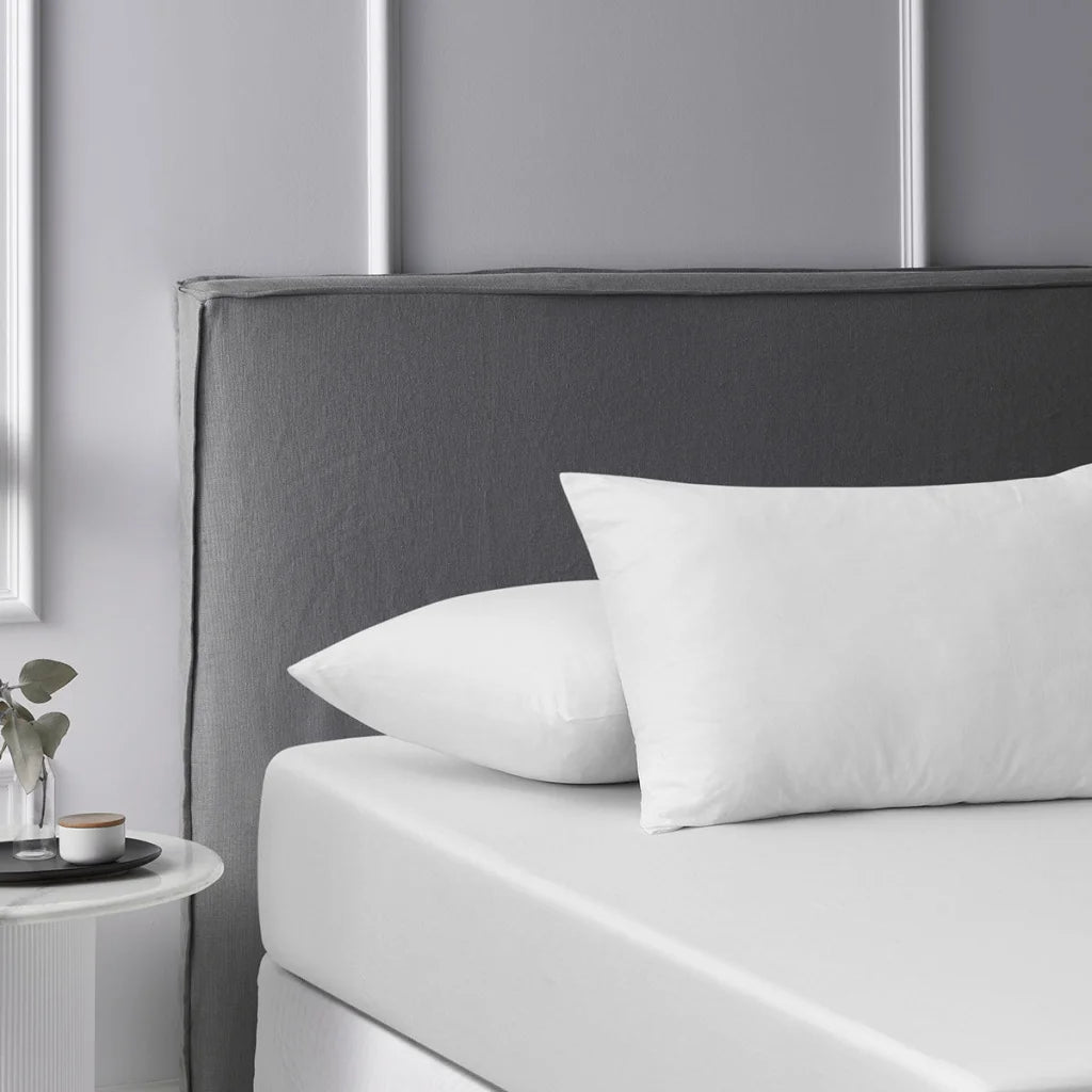 Fitted Sheet Set King Accessorize White Washed Cotton