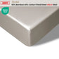 Fitted Sheet Single 400TC Stone Bamboo Cotton 40cm Wall