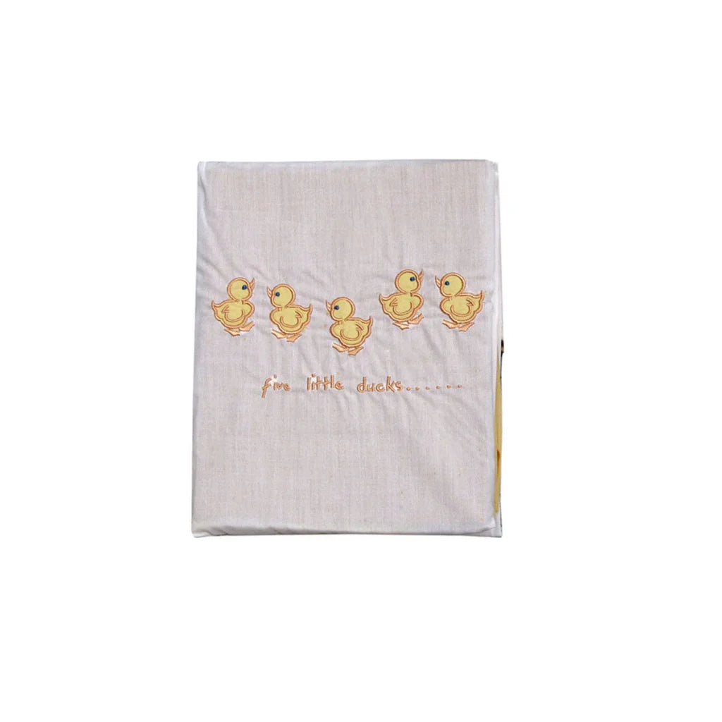 Five Little Ducks Embroidered Polyester Cotton Bassinet