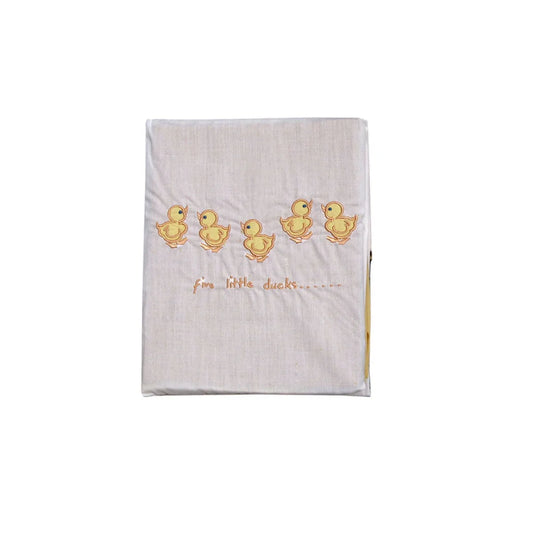 Five Little Ducks Embroidered Polyester Cotton Bassinet
