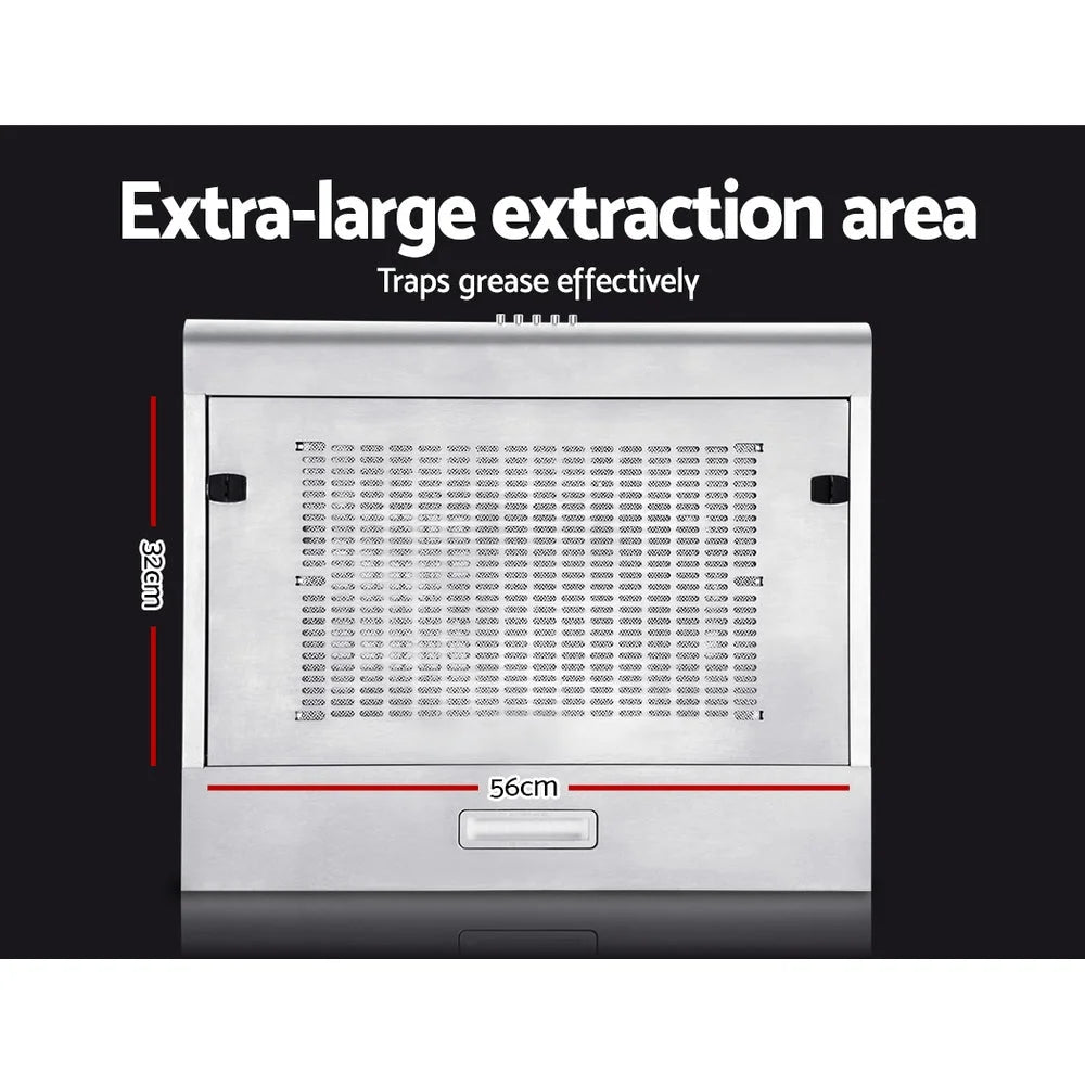 Fixed Range Hood Stainless Steel Kitchen Canopy 60cm 600mm
