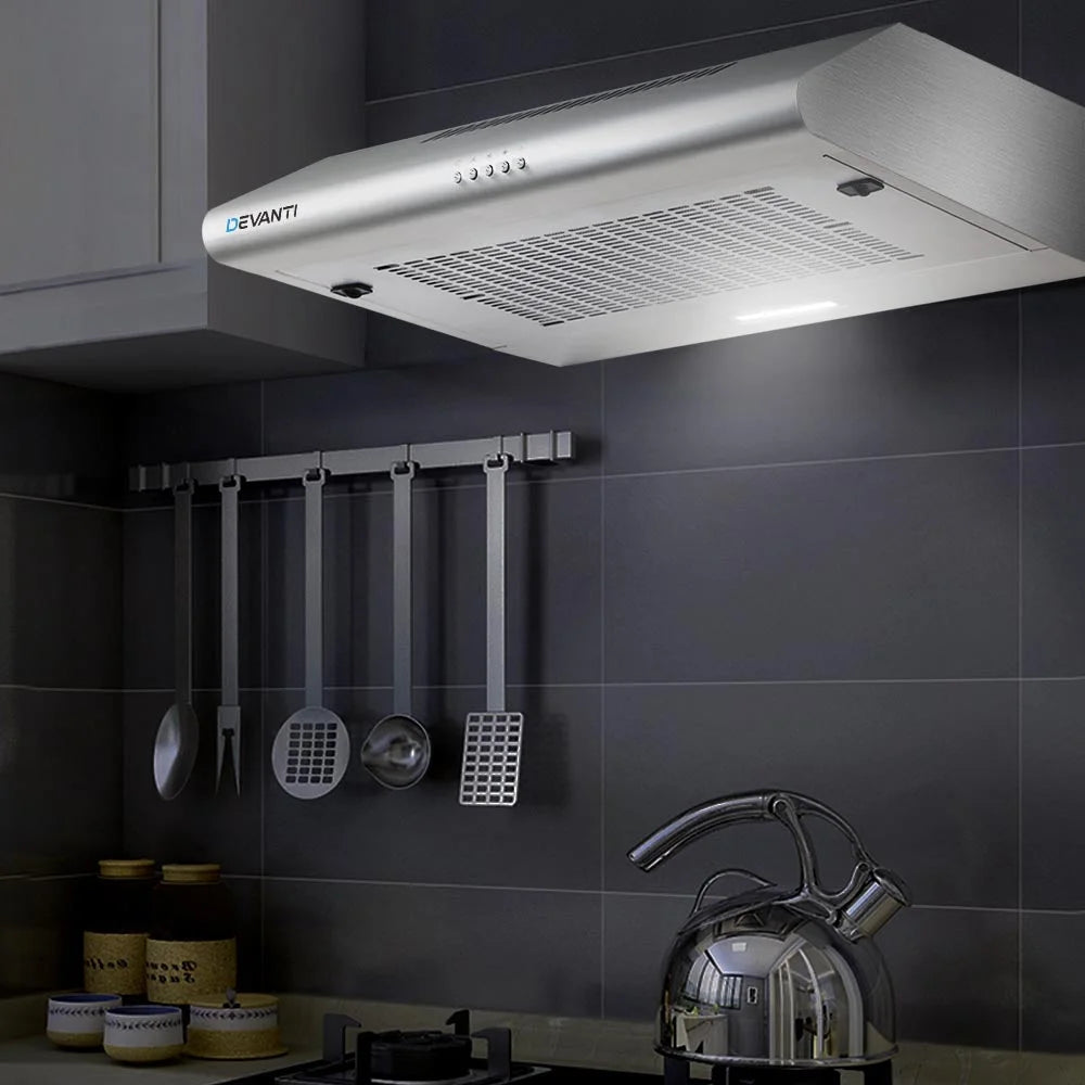 Fixed Range Hood Stainless Steel Kitchen Canopy 60cm 600mm