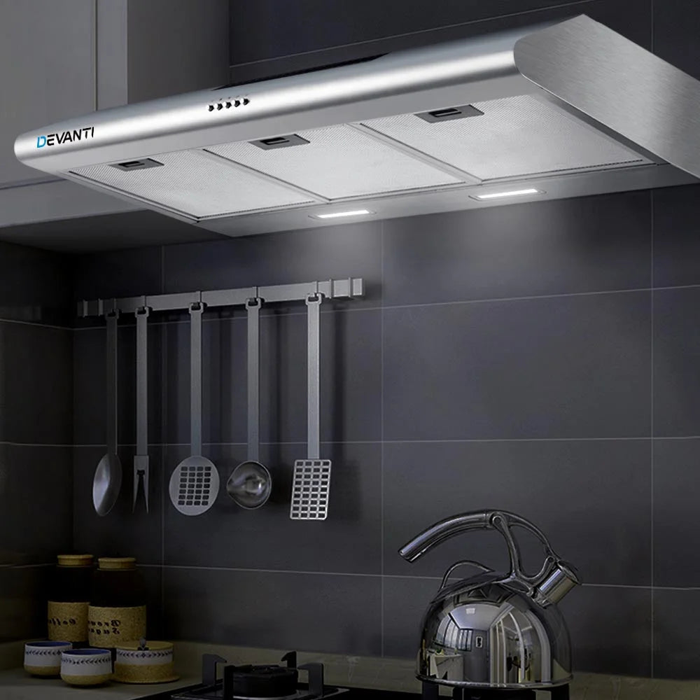 Fixed Range Hood Stainless Steel Kitchen Canopy 90cm 900mm