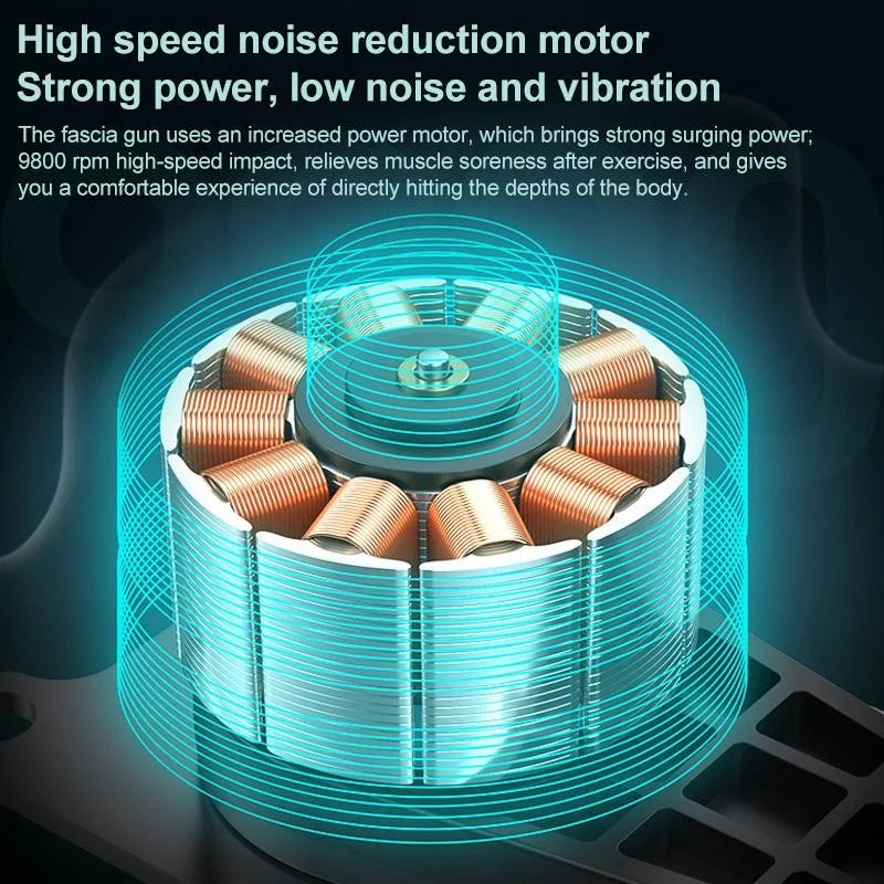 Flagship Model 6 Gears Fascia Massage Gun For Muscle