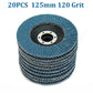 Flap Sanding Disc 20PCS 5’’ 125MM Angle Grinder 120 Grit