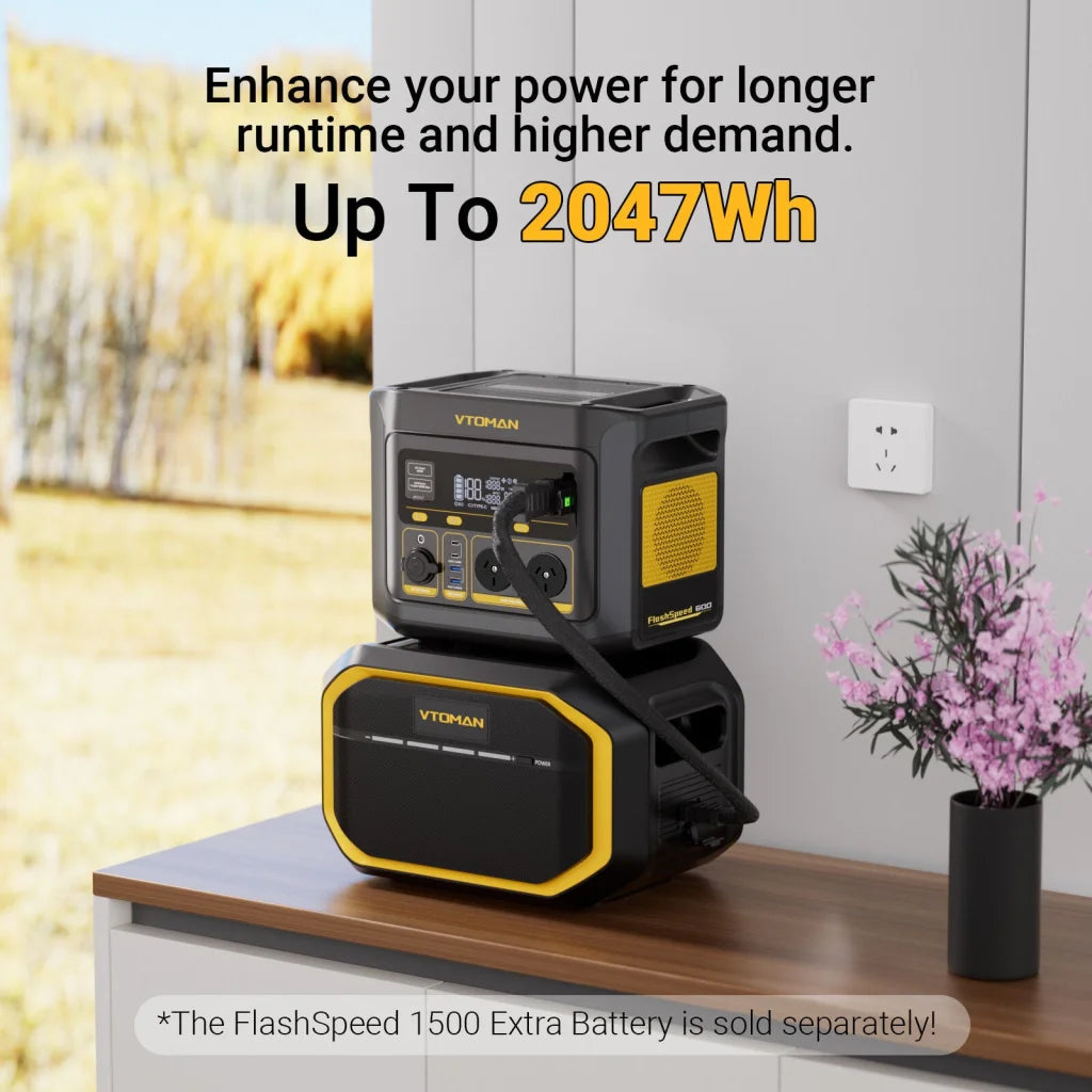 FlashSpeed 600 600W 499Wh AC/DC Portable Power Station