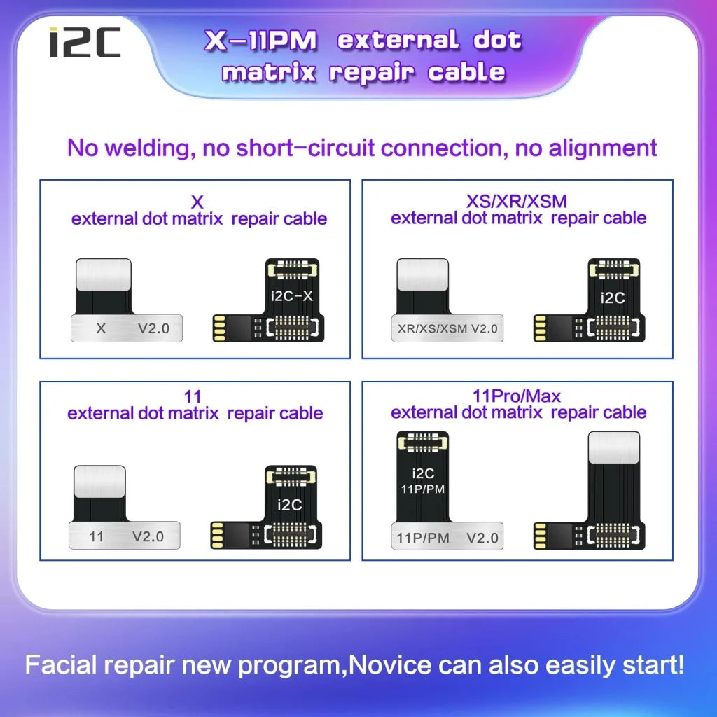Flexible Dot Matrix Cable For Iphone 12 Pro Max - I2C Mc12 Sk Box V2.0-1915197165513347074
