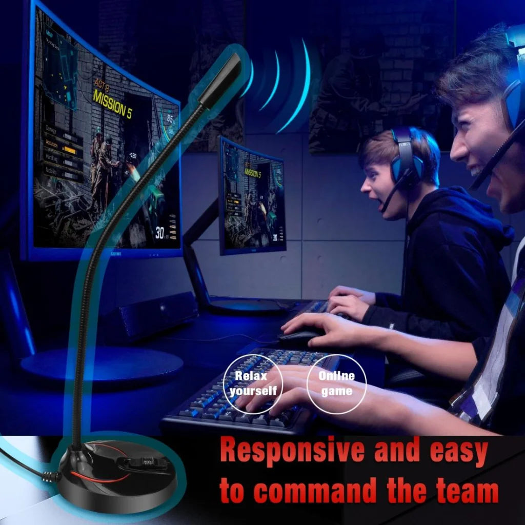 Flexible Usb Computer Microphone - 360 Degree Bendable