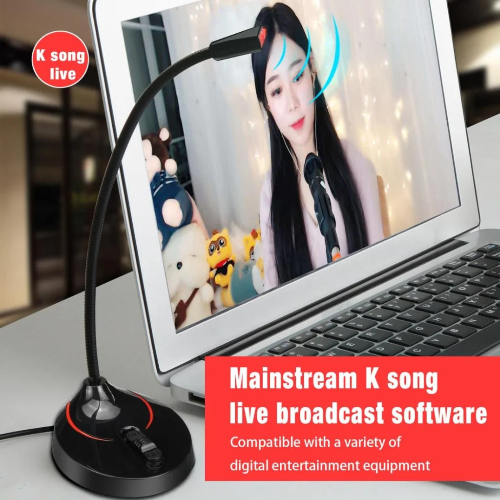 Flexible Usb Computer Microphone - 360 Degree Bendable