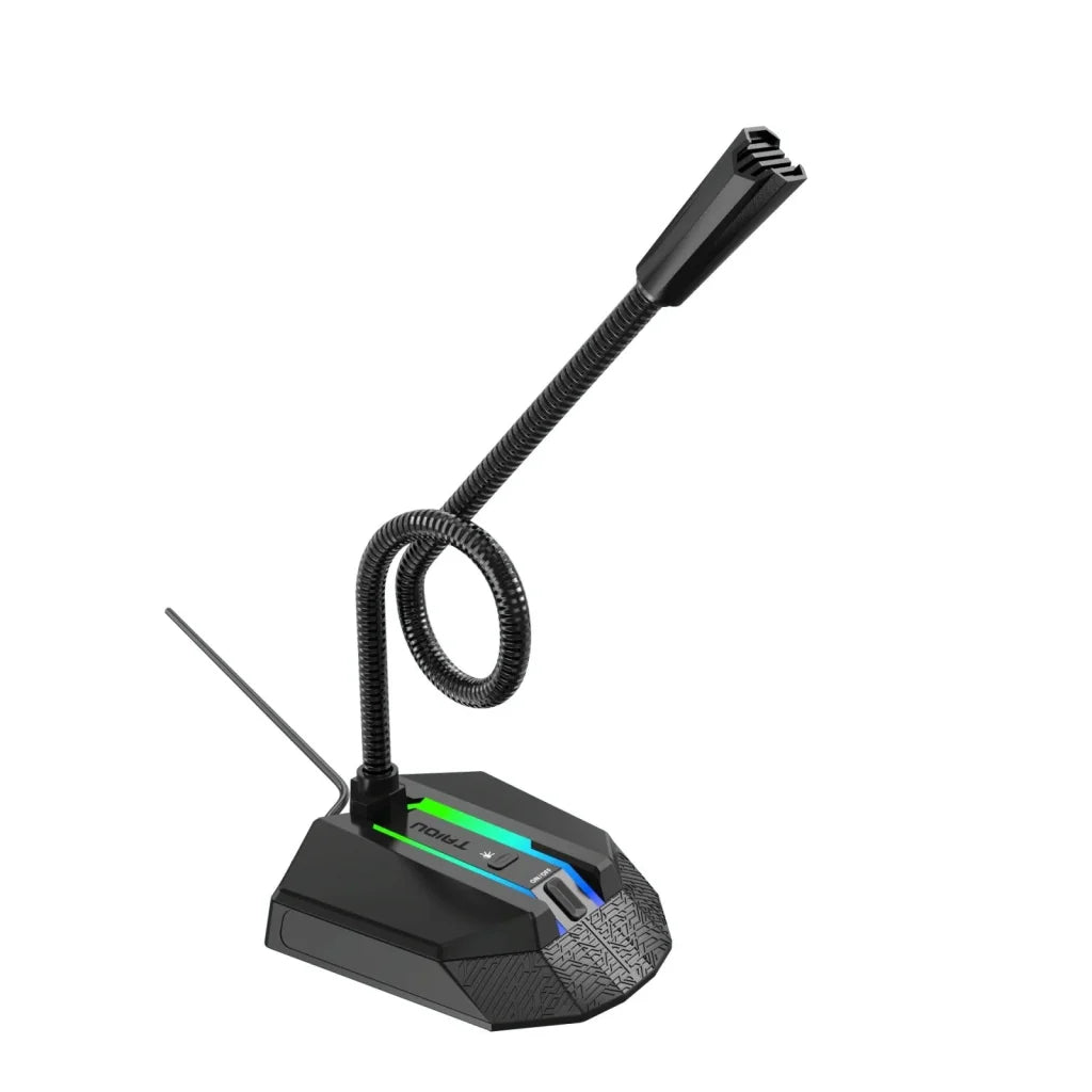 Flexible Usb Microphone With Rgb Lighting For Voice Chat And Video Conferencing-1915197799817940992