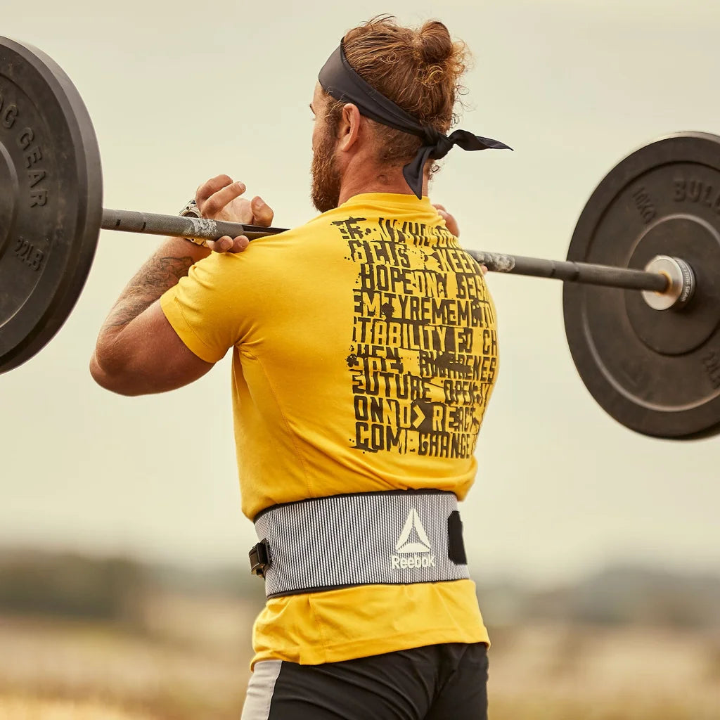 Flexweave Power Lifting Belt X-Large White Reebok - Sports